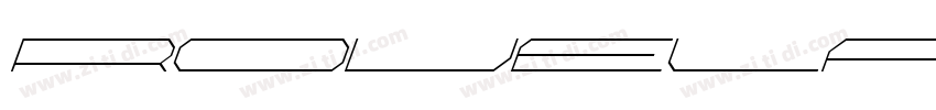Rovela Regular Obliq字体转换